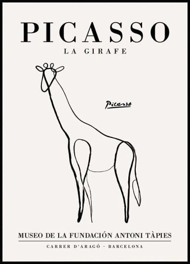 La Girafe Pablo Picasso Plakat Plakat / 40x50cm