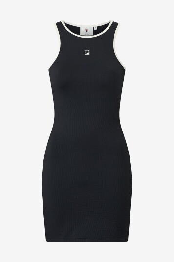 FILA Kjole Maiano Sleeveless Logo Rib DresSvart