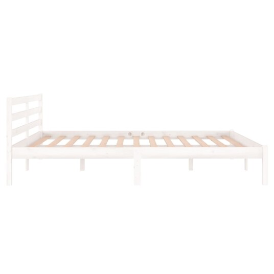 vidaXL Sengeramme heltre furu 160x200 cm hvit vidaXL Sengeramme heltre furu 160x200 cm hvit