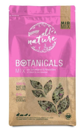Bunny Nature Botanicals Mix Smalkjempe & Rose 120 G Bunny Nature Botanicals Mix Smalkjempe & Rose 120 G