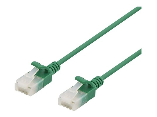 Deltaco 5m Cat 6A Koblingskabel RJ-45 U/UTP Grønn