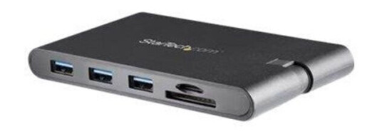 StarTech.com USB-C Multiport Adapter w/ HDMI and VGA - 3x USB 3.0 - SD - PD - external video adapter - black