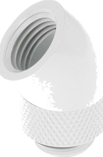 Barrow Adapter 45 Grader G1/4 Tommer Hann Til G1/4 Tommer Hunn   Roterbar Hvit