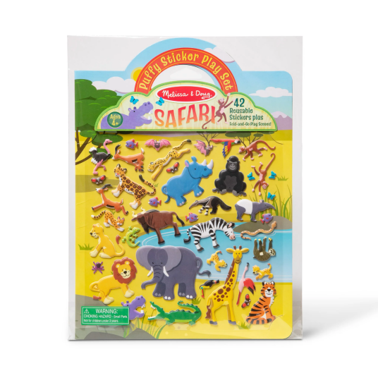 Melissa & Doug Aktivitetsbok med klistremerker Safari