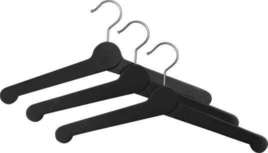 Essem Design Nostalgi kleshenger 3 pakning Svart