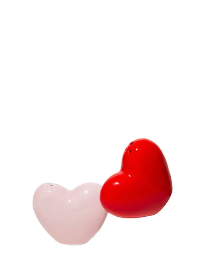 DOIY Salt Og Peber Sæt - Love - Pink - ONE SIZE