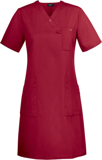 Smila Workwear Adina-kjole for kvinner mørk rød 1 stk SBG-70160-66 XL