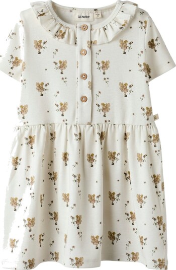 Lil"Atelier Coconut Milk Nmflayo Loa Ss Kjole Lil 116