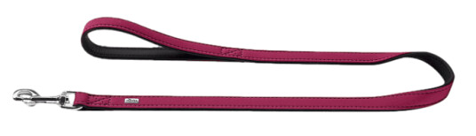 Hundekoppel Softie Bringebær/Svart 180cm/20mm