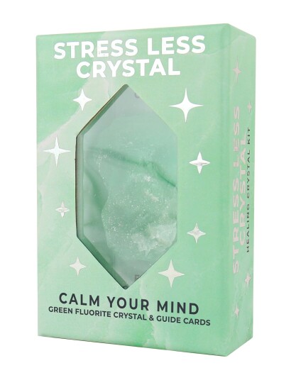 Gift Republic Crystal Healing Kit Stress Les - Green - ONE SIZE