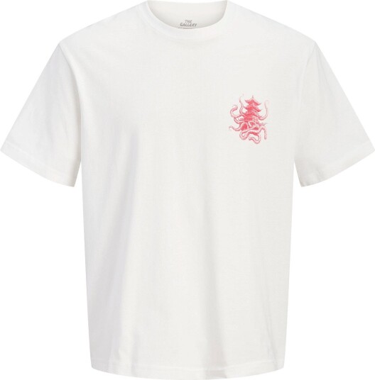 Jack & Jones Jorjapan Back Tee Ss Crew Neck Tg CLOUD DANCER XS
