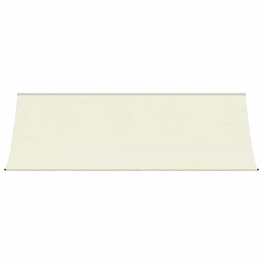 Uttrekkbar markise kremhvit 350x150 cm stoff og stål 368762