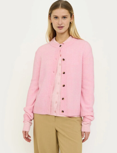 Soft Rebels Srallison O Neck Cardigan Knit Rws Pink XL