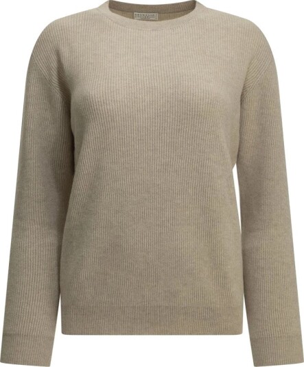 Brunello Cucinelli Dame Strikkevarer Beige M,