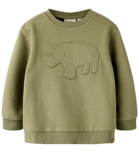 Lil"Atelier Nmmilondon Rol Ls Loose Sweat Lil Khaki green 92