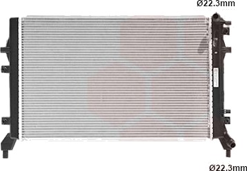 VAN WEZEL 58002326 Radiator, motorkjøling