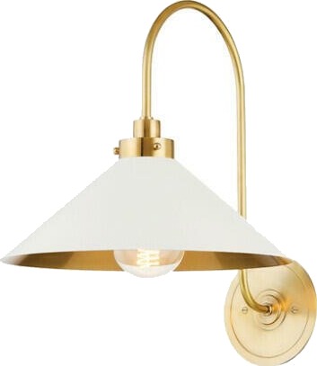 Garden City vegglampe antikk messing