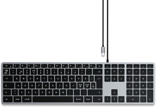 Satechi Slim W3 bakgrunnsbelyst tastatur med tastatur Satechi Slim W3 bakgrunnsbelyst tastatur med tastatur