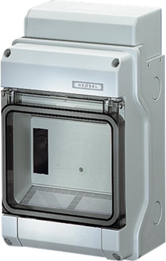 Hensel KV 1506 Normkapsling 1 Rad Lukket 6 Moduler Elfordeling & Strømforsyning Hensel KV 1506 Normkapsling 1 Rad Lukket 6 Moduler Elfordeling & Strømforsyning