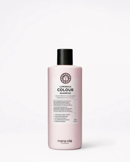 Maria Nila Luminous Colour Shampoo 350ml for Farget Hår - Vegan og Sulfatfri