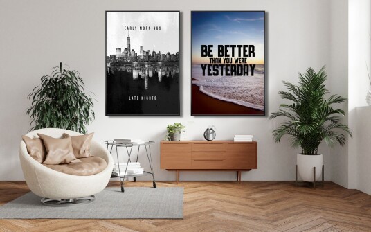 Plakat Early Mornings Late Nights / Sett med 2