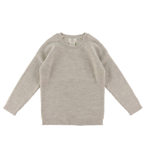 Copenhagen Colors Pale Cream Melange Merino Classic Rib Genser 116