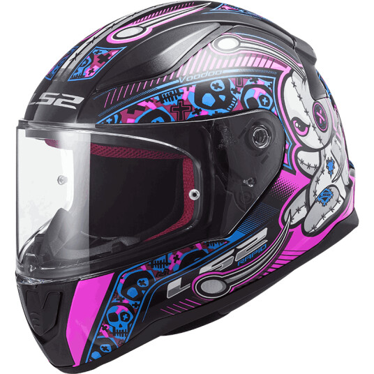 LS2 MC-Hjelm FF353 Rapid Mini Vodoo Rosa S