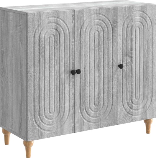  Serviesskap Grå sonoma 89 x 34,5 x 80 cm Konstruert tre