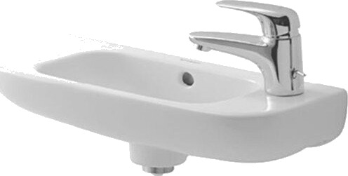 Duravit D-Code servant, 50x22 cm, høyre, hvit Duravit D-Code servant, 50x22 cm, høyre, hvit