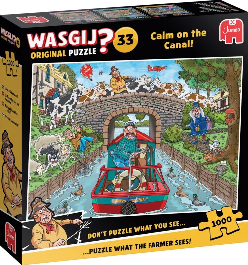 Wasgij Original 33 Puslespill Calm on the Canal! 1000 Brikker Wasgij Original 33 Puslespill Calm on the Canal! 1000 Brikker