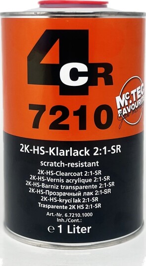 4CR 2K 7210 Klarlakk 1 liter 4CR 2K 7210 Klarlakk 1 liter
