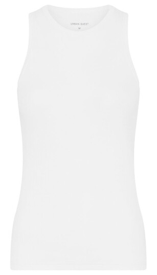 Urban Quest Bamboo Rib Tank topp hvit Størrelse: XL Kvinner