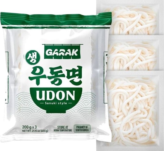 3 pk GARAK Ferske Udon Nudler 3x200 gram Korea