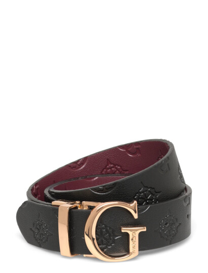 GUESS Adj&Rev Pant Belt - Burgundy - S GUESS Adj&Rev Pant Belt - Burgundy - S