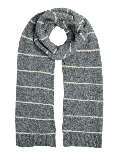 Pieces Pcnorma Long Stripe Scarf Bc - Grey - ONE SIZE Pieces Pcnorma Long Stripe Scarf Bc - Grey - ONE SIZE