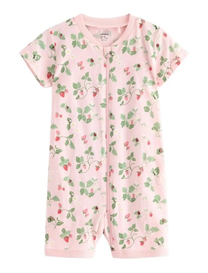 Lindex Pyjamas Romper Berries Purple 50