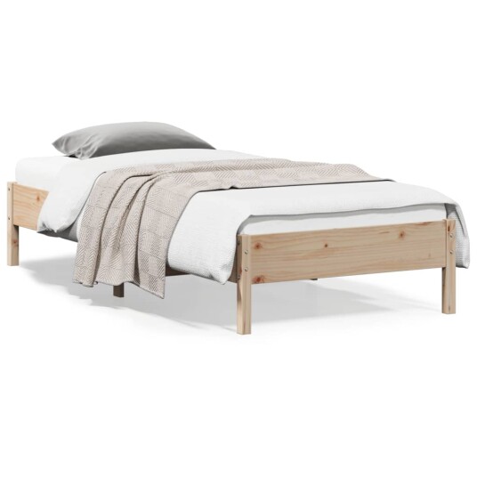 vidaXL Sengeramme 90x200 cm heltre furu 8721012428720