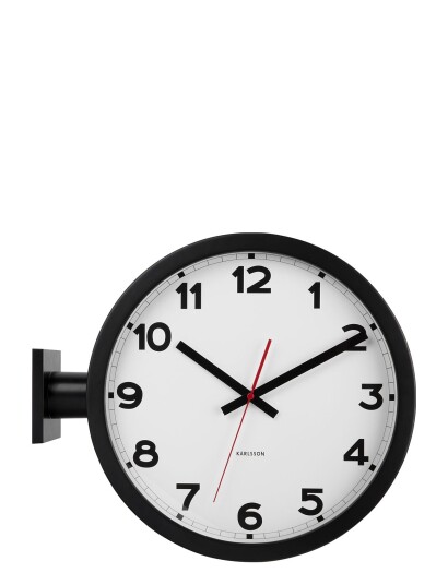 KARLSSON Wall Clock New Classic Double Sided White - White - Ø38X13CM