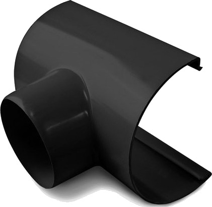 Plastmo Tappstykke 10/75 sort til plast takrenner Plastmo Tappstykke 10/75 sort til plast takrenner