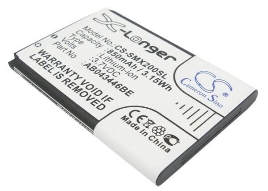 Samsung SGH-B508 batteri (850 mAh 3.7 V, Sort) Samsung SGH-B508 batteri (850 mAh 3.7 V, Sort)