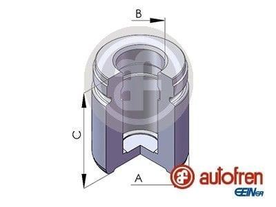 Autofren Seinsa Stempel bremsecaliper AUTOFREN SEINSA D02577