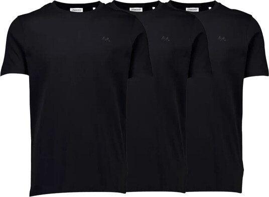Lindbergh 3 Pack Tee With Flag Print S/S Black XXL