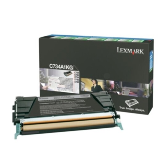 Lexmark C734A1KG Tonerkassett sort 8.000 sider return
