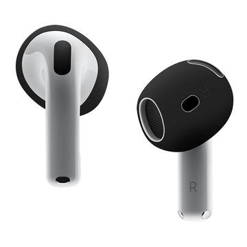 Sklisikkert øreproppdeksel i silikon for AirPods 4   svart
