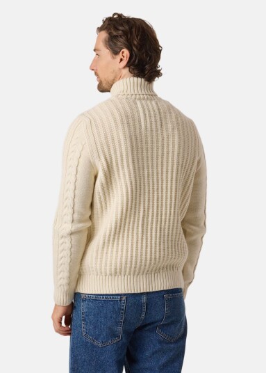 Superdry JACOB CABLE ROLL NECK JUMPER Superdry JACOB CABLE ROLL NECK JUMPER