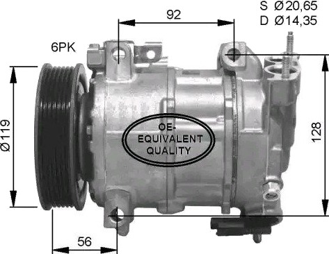 AC kompressor NRF 32593 AC kompressor NRF 32593