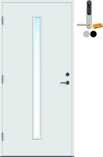 Ytterdør Bygg1 Hovdeby Thermoisolert med Yale Doorman Classic Home