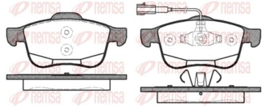 Bremseklosser REMSA 1183.12 Bremseklosser REMSA 1183.12