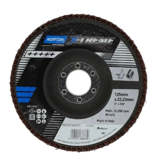 Norton Lamellrondell 125x22 K60 X-Treme