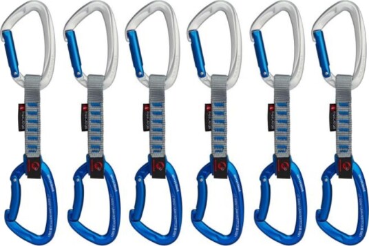 Mammut Crag Keylock 6-pack Indicator Quickdraws Straight Gate/bent Gate, Silver-ultramarine 10 Cm Mammut Crag Keylock 6-pack Indicator Quickdraws Straight Gate/bent Gate, Silver-ultramarine 10 Cm